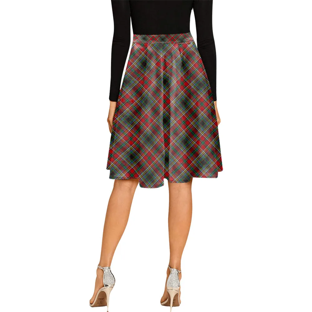 Anderson of Arbrake Tartan Melete Pleated Midi Skirt