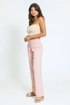 Luna Boardwalk Wide Leg Pant - Coral