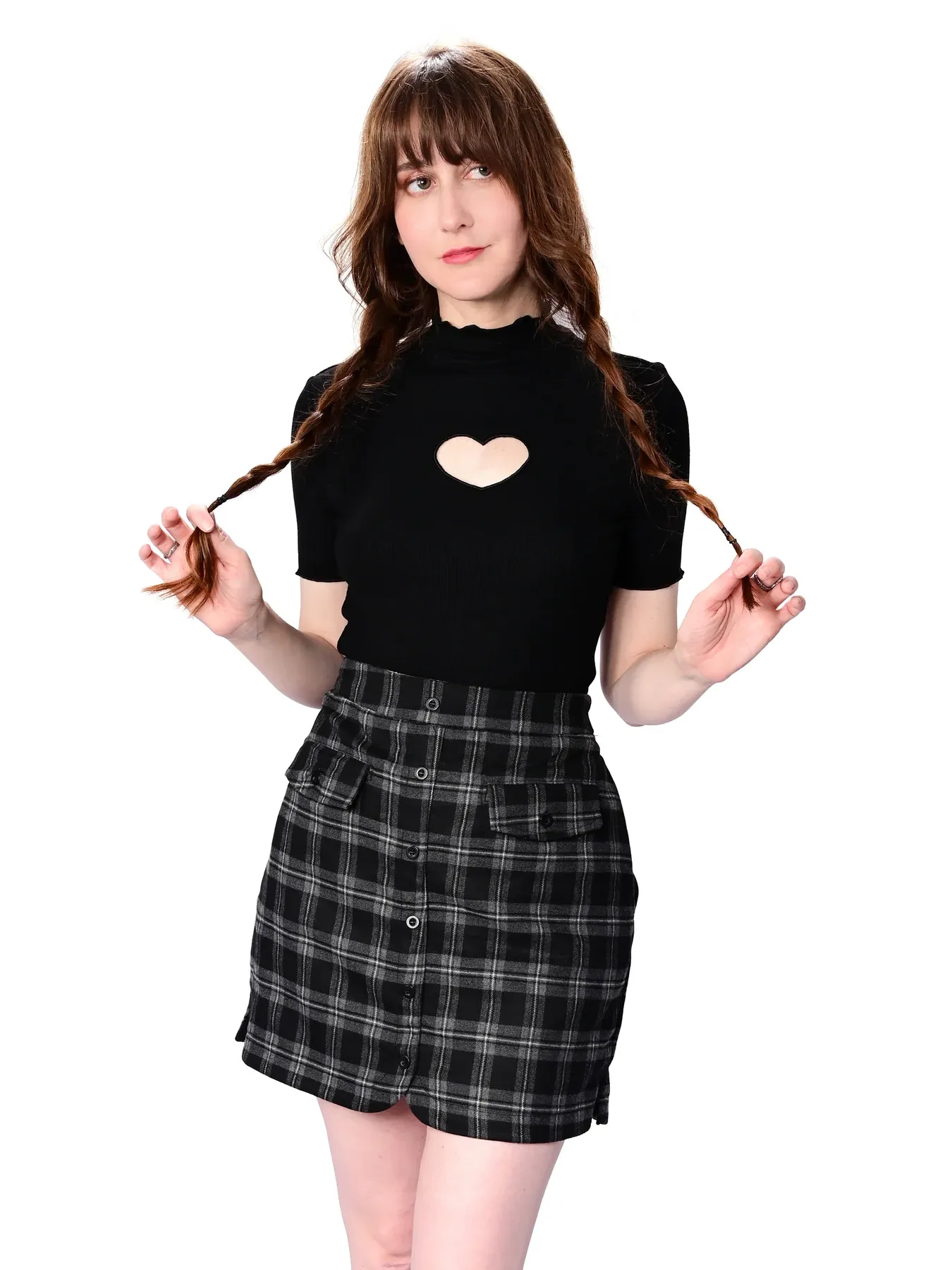 Plaid Mini Skirt FOXBLOOD