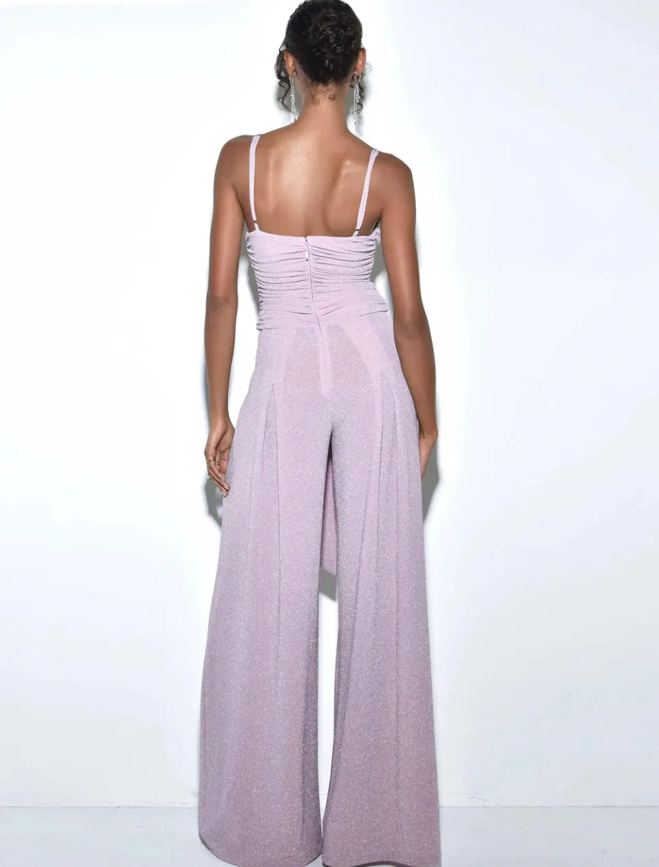 “Rich Life” Metallic Jumpsuit